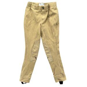 Tuff Rider Starter Breeches Girls Tan Low Rise Pull On Jods Stretch Pants Sz 10